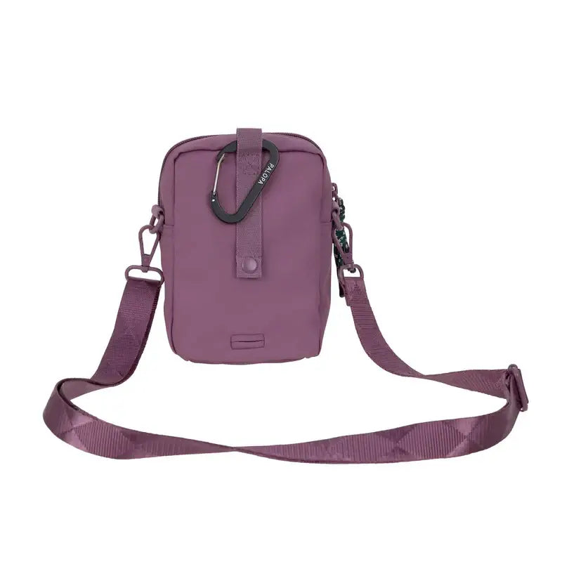 Plumfarbenes Palopa Greta Snack Bag mit abnehmbarem Gurt und Karabiner, perfekt für hundehalsband und hundespielzeug