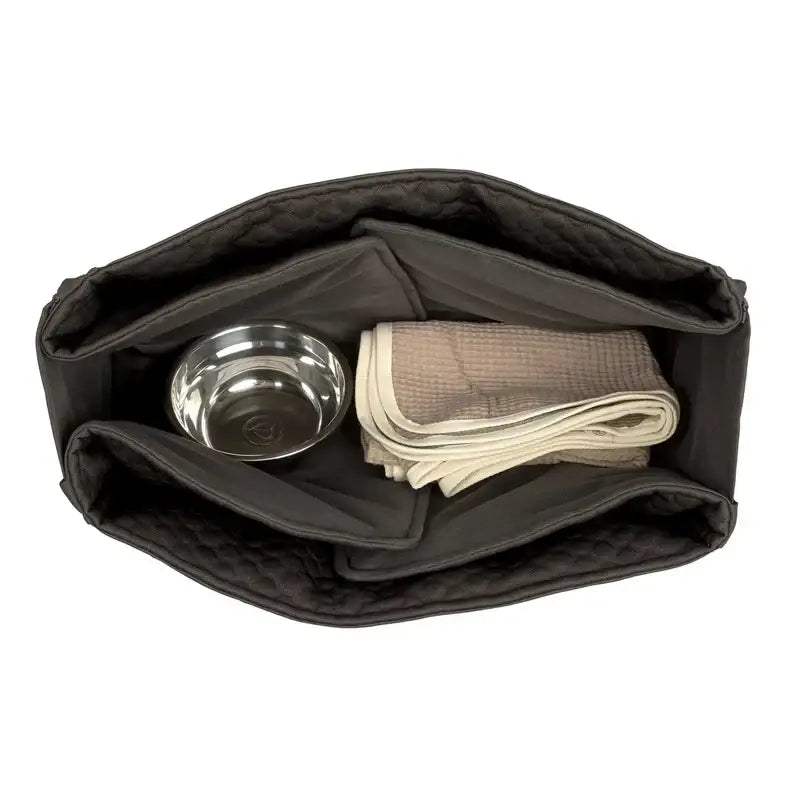 Dark gray Palopa Hundemattentasche Nobo mit Fächern, Metalldose und Handtuch