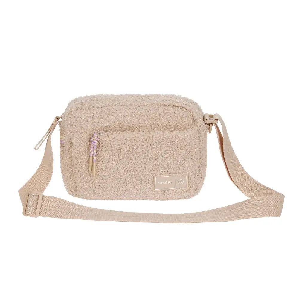 Beiger Palopa Leckerlibeutel Teddy-Fleece Noka mit Reißverschluss, ideal für Hundespielzeug