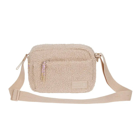 Beiger Palopa Leckerlibeutel Teddy-Fleece Noka mit Reißverschluss, ideal für Hundespielzeug