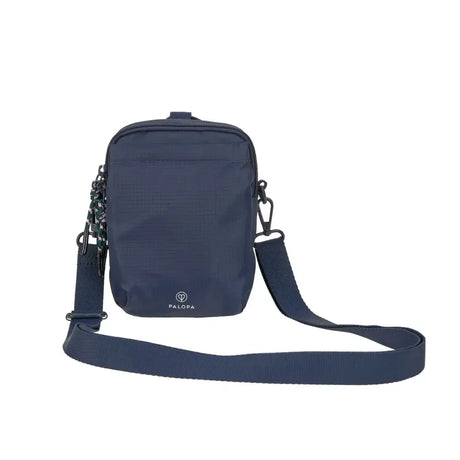 Navyblauer Palopa Greta Snack Bag mit verstellbarem Riemen und Seil-Details