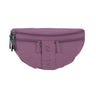 Lila Bum Bag Emma mit zwei Reißverschlusstaschen und dekorativem Kordelzug