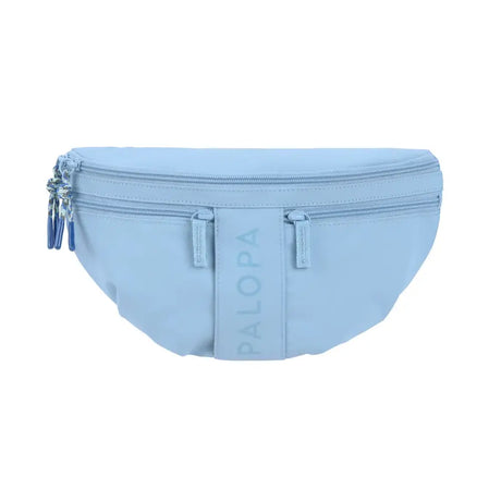 Light blue Bum Bag Emma mit mehreren Reißverschlussfächern, perfekt für Hundespielzeug