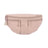 Pale pink Bum Bag Emma mit zwei Reißverschlüssen und dekorativem Zipperzug, perfekt als Hundespielzeug Tasche