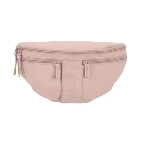 Pale pink Bum Bag Emma mit zwei Reißverschlüssen und dekorativem Zipperzug, perfekt als Hundespielzeug Tasche