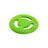 Pfotenimglueck Kiwi Walker Dog Disc Frisbee aus TPR-Schaumstoff, leuchtend grün, schwimmfähig, Ø 22 cm