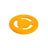Orange Kiwi Walker Dog Disc Frisbee aus TPR-Schaumstoff, schwimmfähig und robust, Ø 22 cm