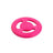 Kiwi Walker Hundefreundliche Frisbee aus robustem, schwimmfähigem TPR-Schaumstoff in leuchtendem Pink.