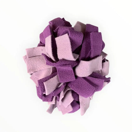 Schnüffelball Purple Rain mit liebevoller Handarbeit und Öko-Tex Fleece, lila Pom-Pom