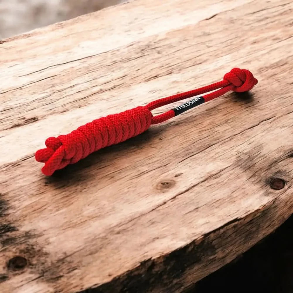 Red knoten Seil Hundespielzeug von Treusinn Tau-Spielzeug SPIELY mit robustem Design