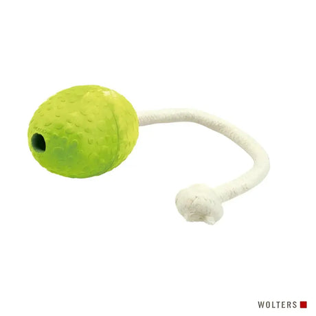 Grünes Wolters Straussenei mit Seil Hundespielzeug für Hunde und Hundehalsband